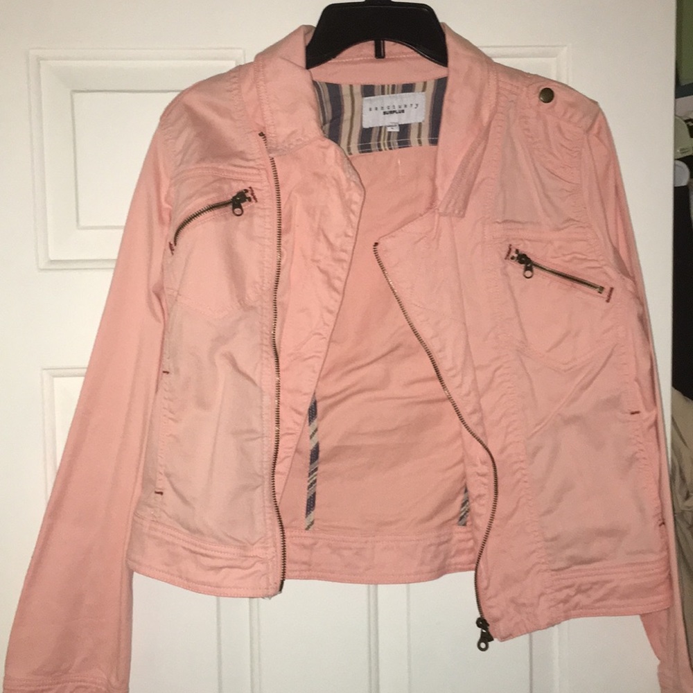 Peach Denim Jacket